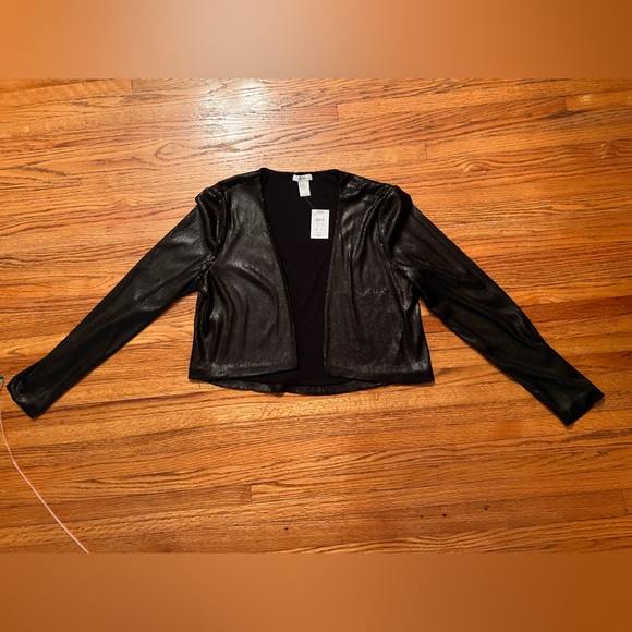 NWT Super Elegant Cache Black Sequin Cardigan-Never Used, Medium, Excellent Cond - Picture 8 of 10